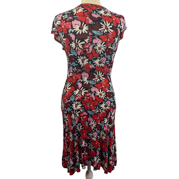 Free People Key To Your Heart Floral Mini Dress in Black Combo Size Small - Picture 3 of 12